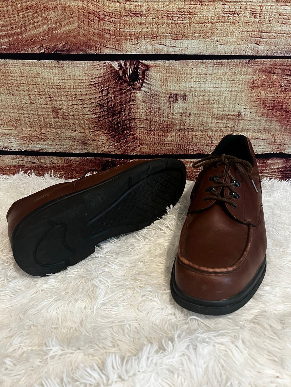 Red Wing Brown Leather Safety Toe Work Shoes Mens 14 Oxford Oil Slip Resistant